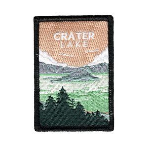 Crater Lake National Park Patch | Embroidered | Iron or Sew On | Minimalist